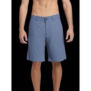 Ben Hogan Mens Shorts Size 32 Blue-Grey Golf Casual Two Back Pockets Active